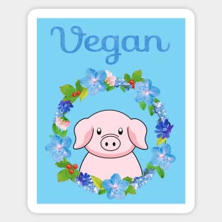 I am vegan Sticker